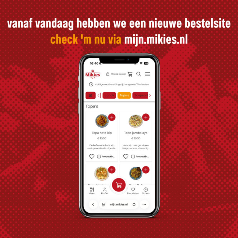 Nieuwe bestelsite mijn.mikies.nl